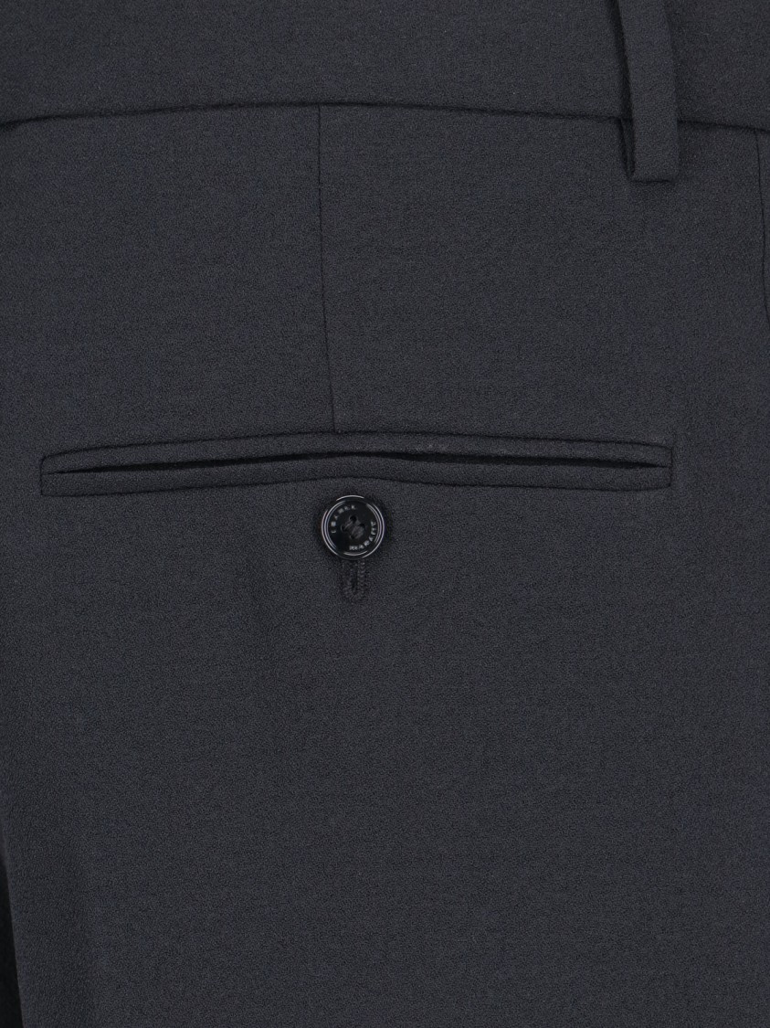 ISABEL MARANT ISABEL MARANT STRAIGHT TROUSERS IN BLACK STRETCH