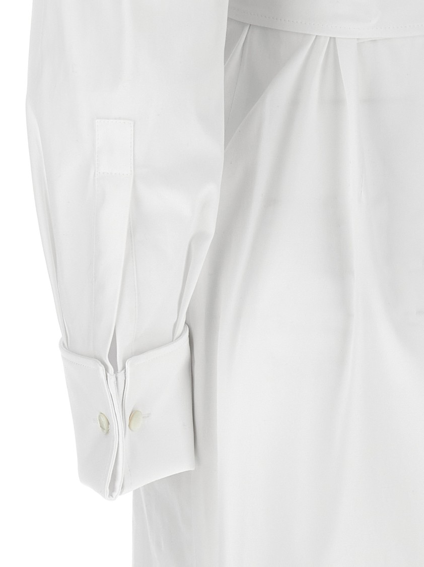 Max Mara Wrap Design Dress Buttoned Cuffs