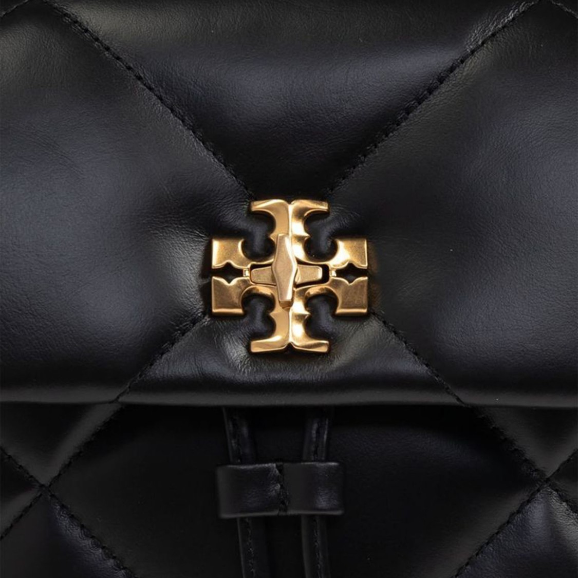 Tory Burch Mini Kira Diamond Quilt Backpack In Black