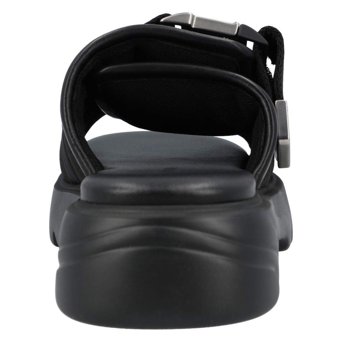 Bottega Veneta Flash Leather Dual-buckle Flat Sandals In Black