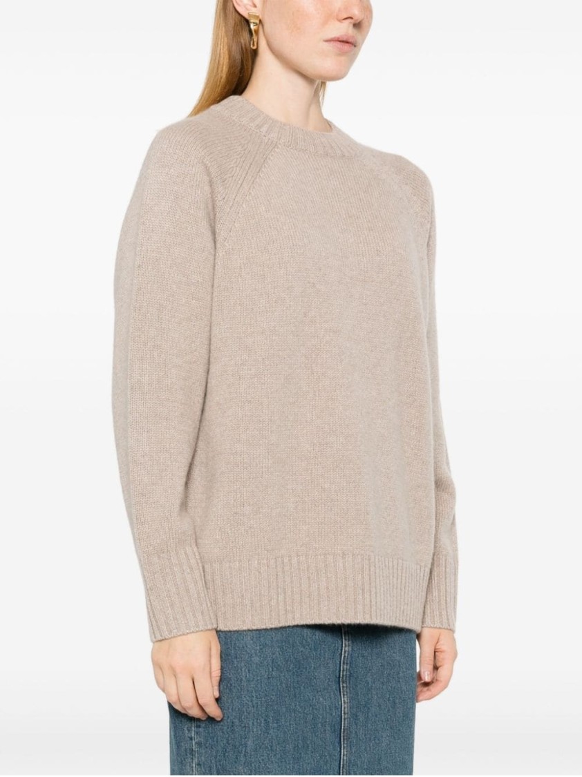 P.a.r.o.s.h . Raglan Sleeve Knit Sweater In Neutral
