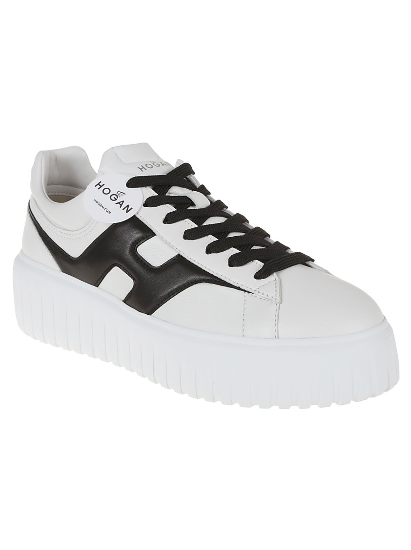Hogan H-stripes H Spezzata Sneakers In White