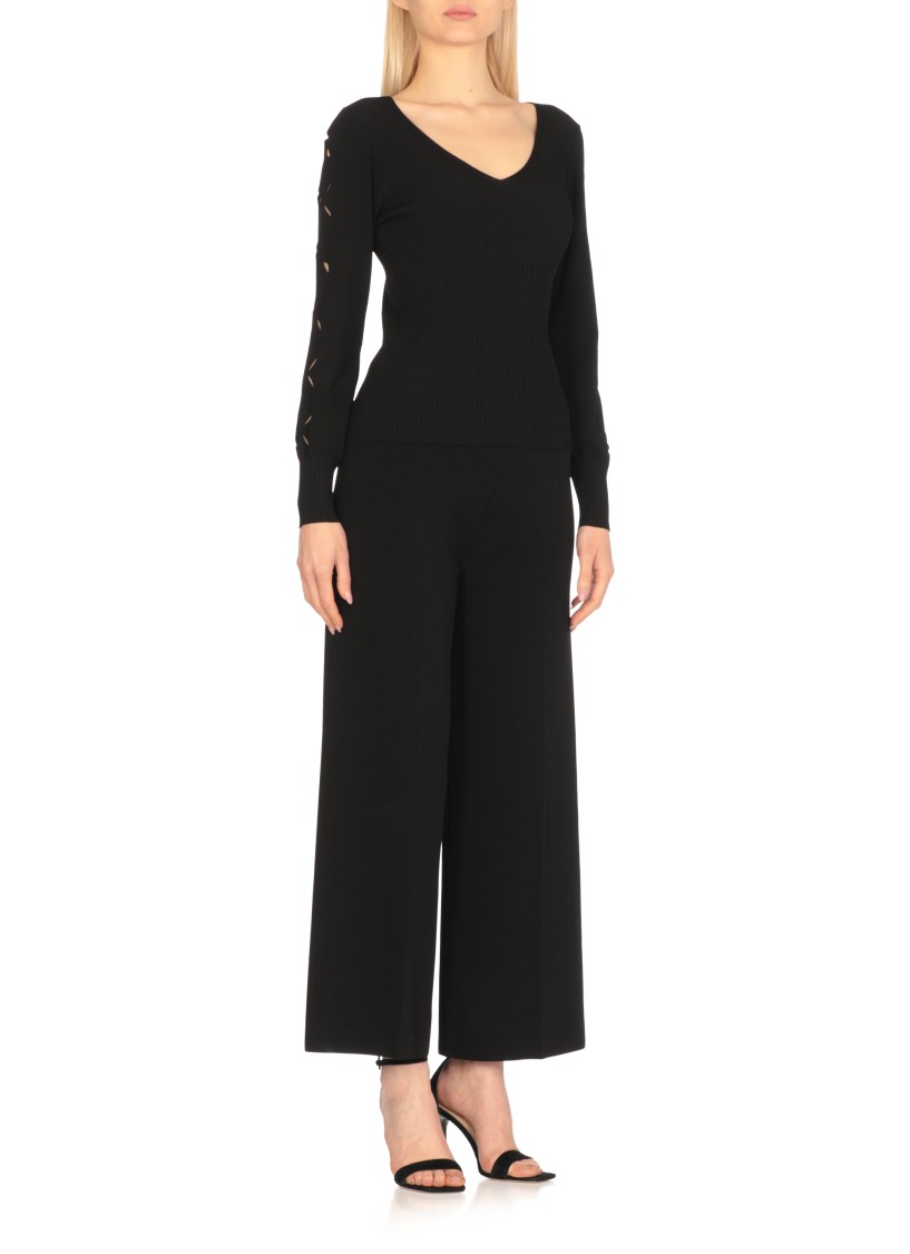Shop D Exterior D. Exterior Black Viscose Sweater