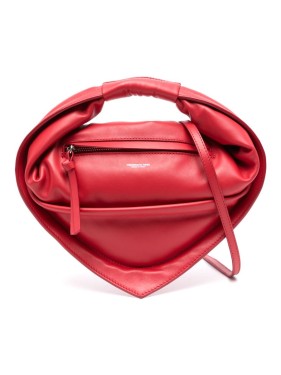 トートバッグ Federico Cina Heart-Shaped Red Lambskin Tote Bag Federico Cina Heart-Shaped Red Lambskin Tote Bag | THE LIST