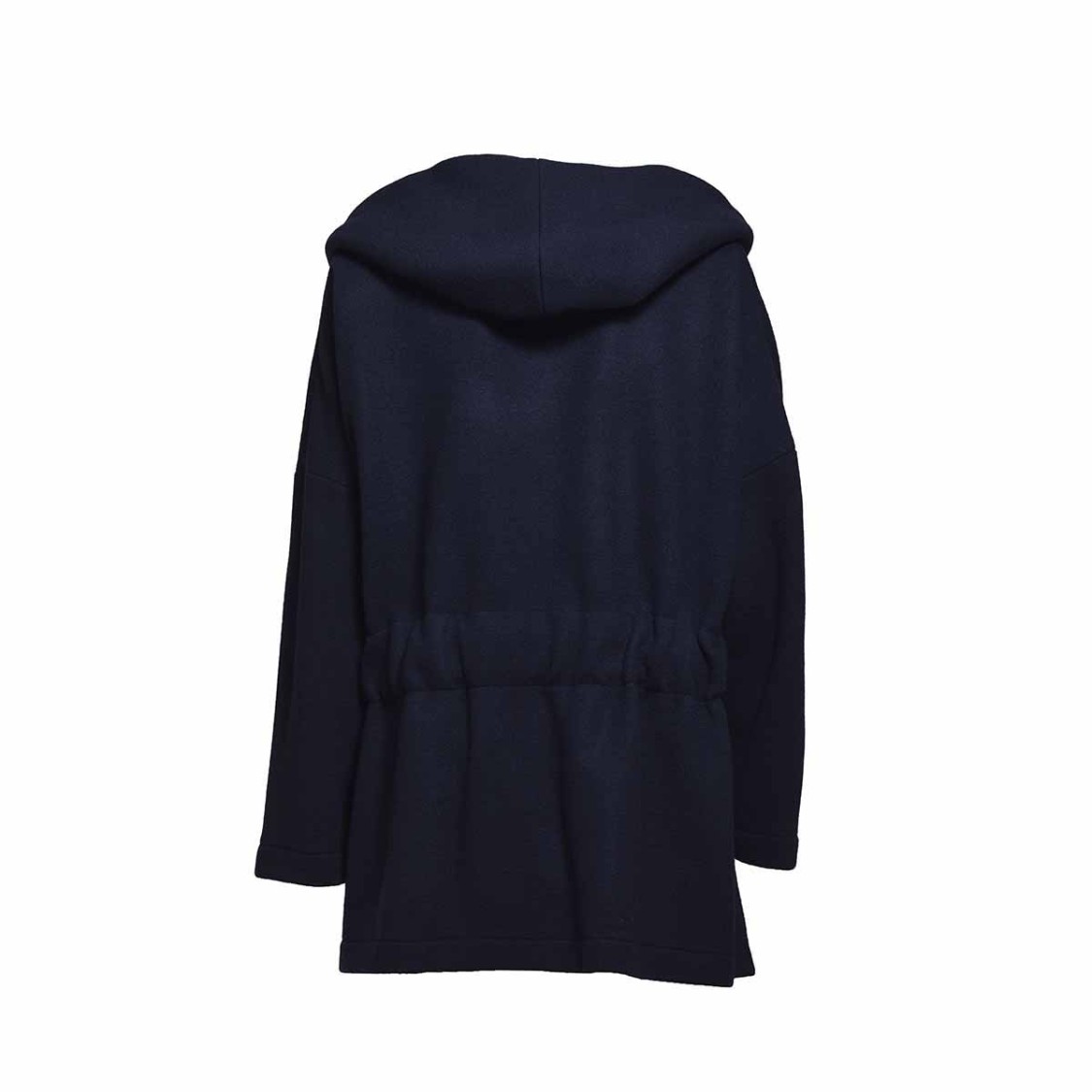 BARENA VENEZIA BARENA VENEZIA CARMELA WOOLLY ROBE COAT VIRGIN WOOL - NAVY BLUE