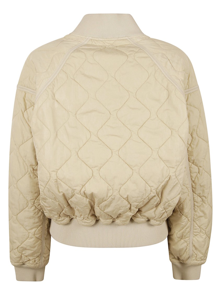 Burberry Quilted Jacket With Relaxed Fit In Neutral