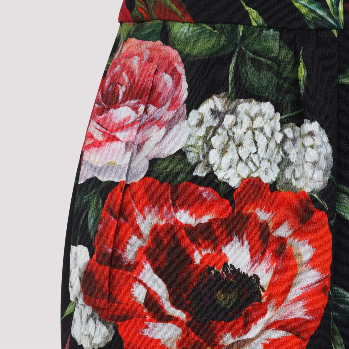 Dolce & Gabbana Multicolor Flower Cotton Midi Dress In Multi