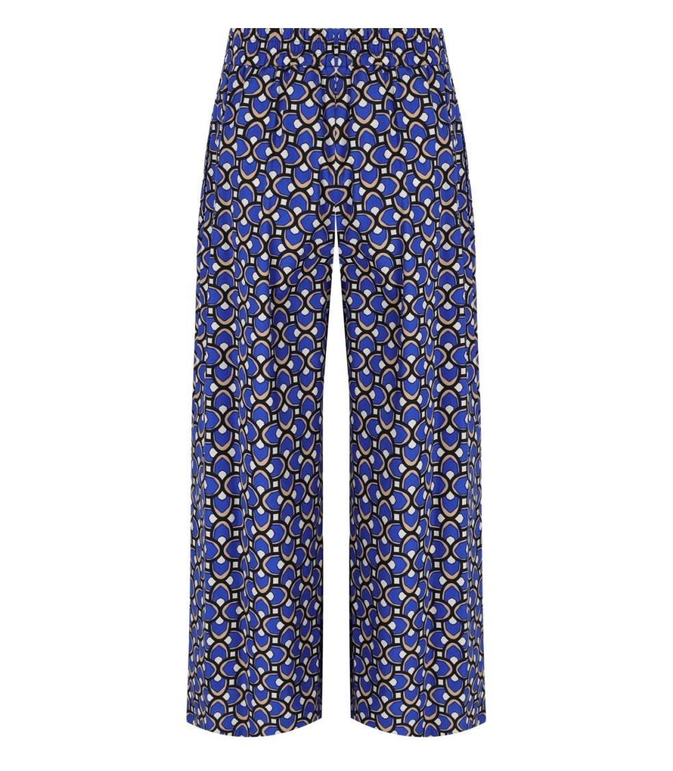 Max Mara Virgin Blue Cropped Pants In Blue