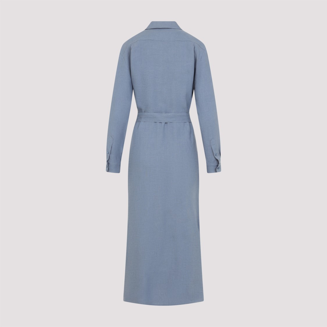 Polo Ralph Lauren Button-down Linen Maxi Dress With Belted Waist