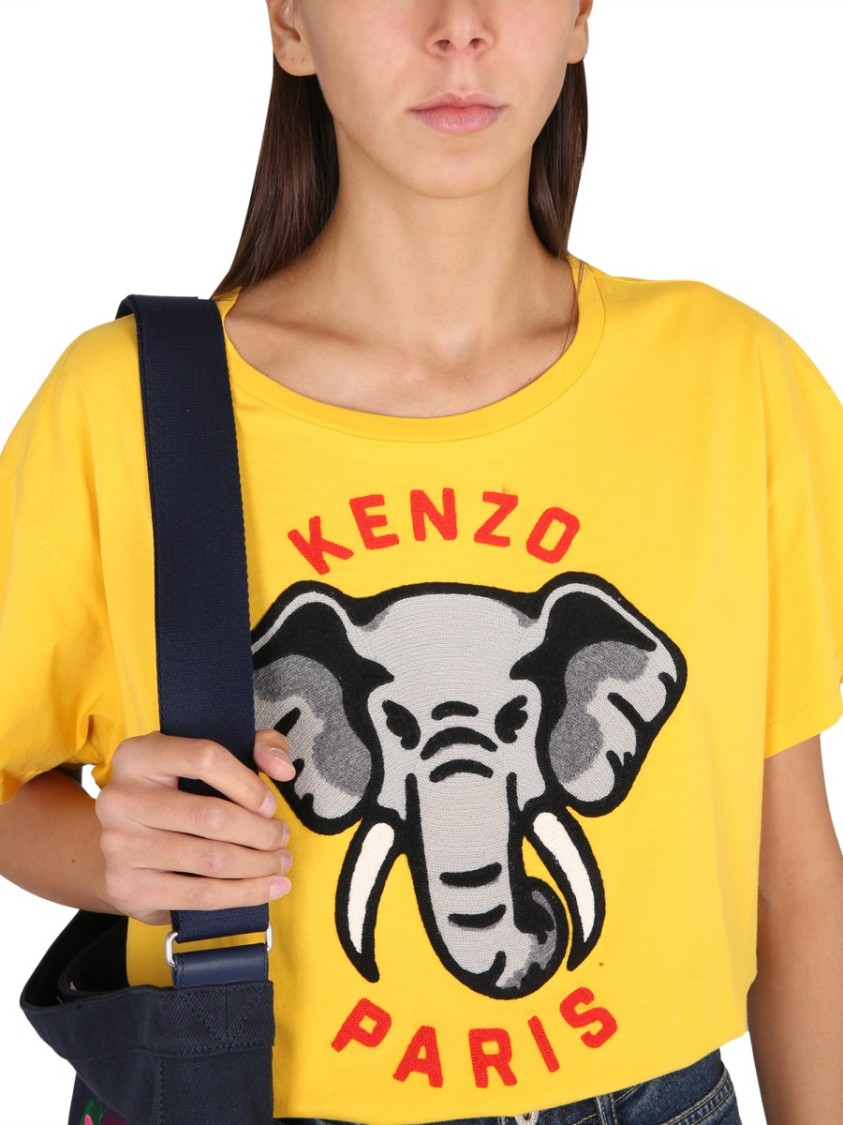 Shop Kenzo Éléphant Casual T-shirt