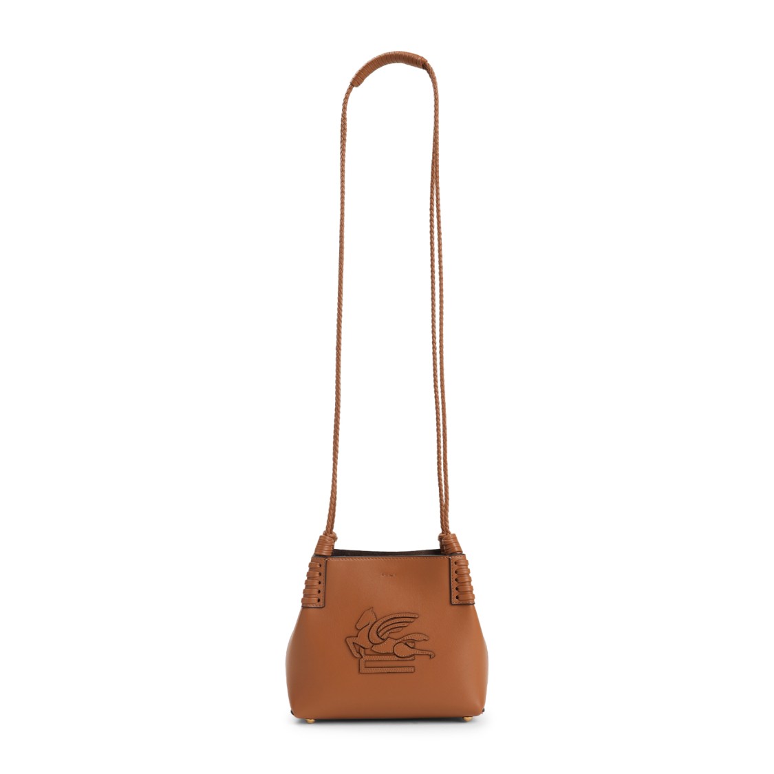 Etro Libra Xs Shoulder Bag In Brown Calf Leather