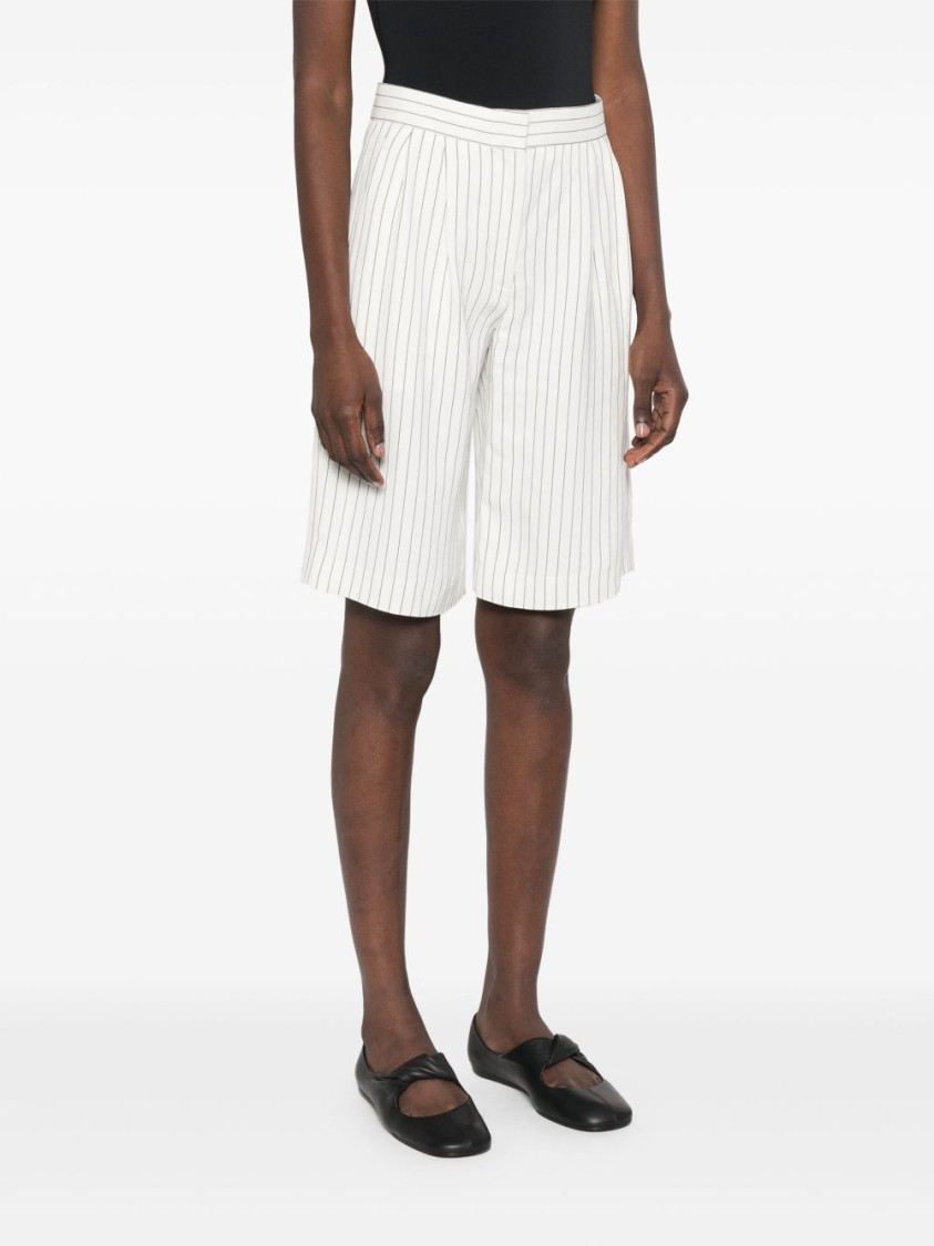 LOULOU STUDIO LOULOU STUDIO WHITE STRIPED SHORTS