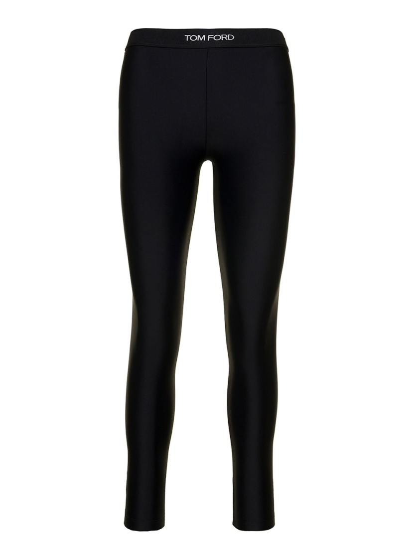 Tom Ford Branded Leggings In Black