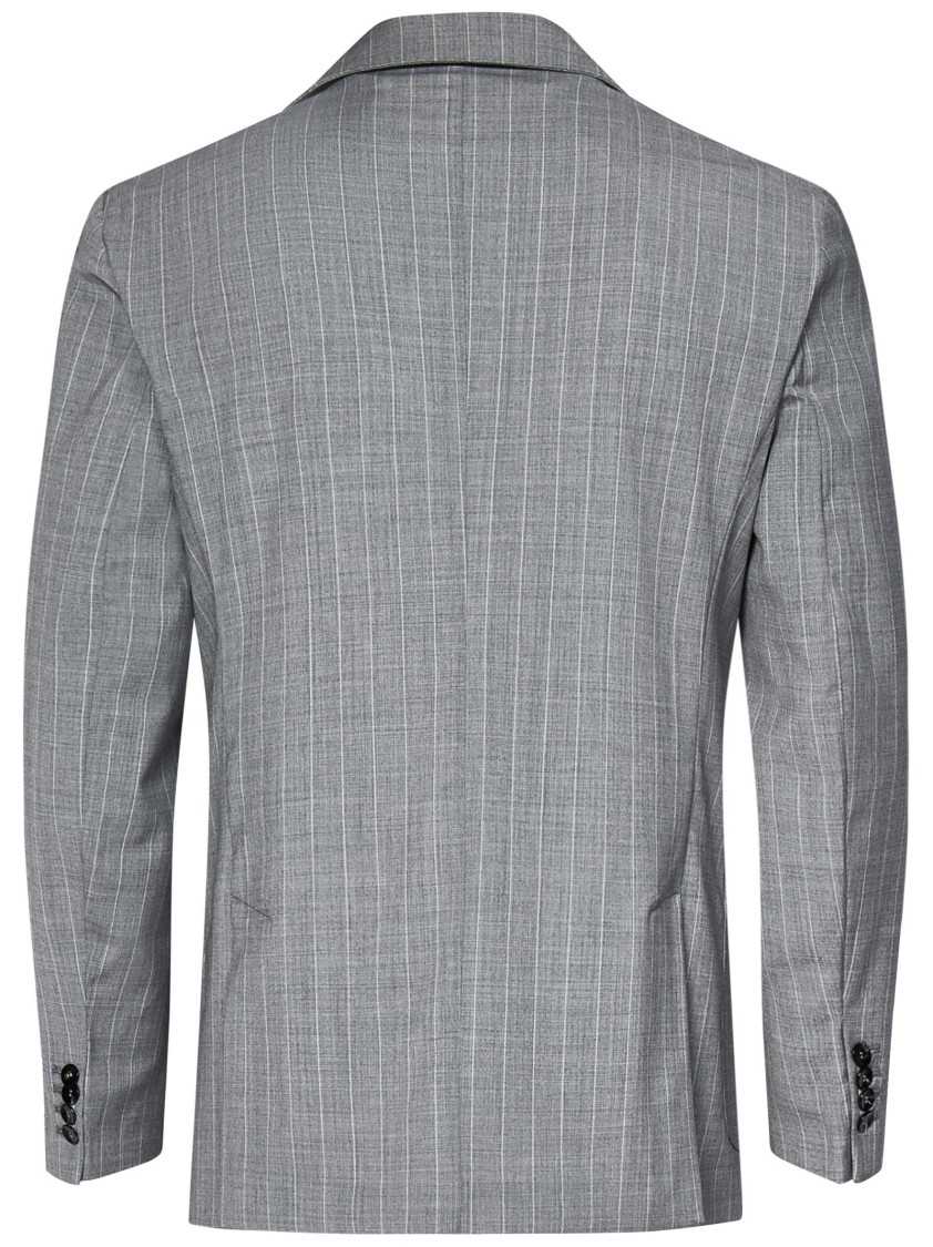 MICHAEL COAL MICHAEL COAL TAILORED SINGLE-BREASTED BLAZER WITH PEAK LAPELS