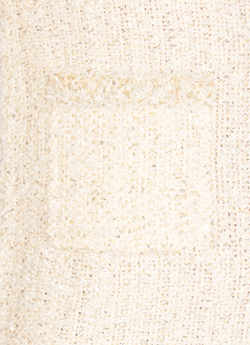 Shop Fabiana Filippi Ivory Cotton Dress In Neutrals