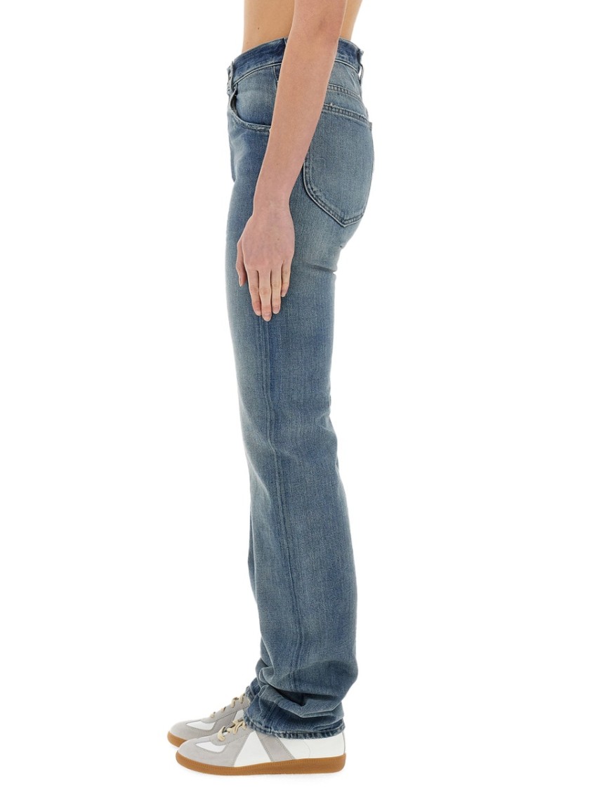 Maison Margiela Straight Jeans In Blue