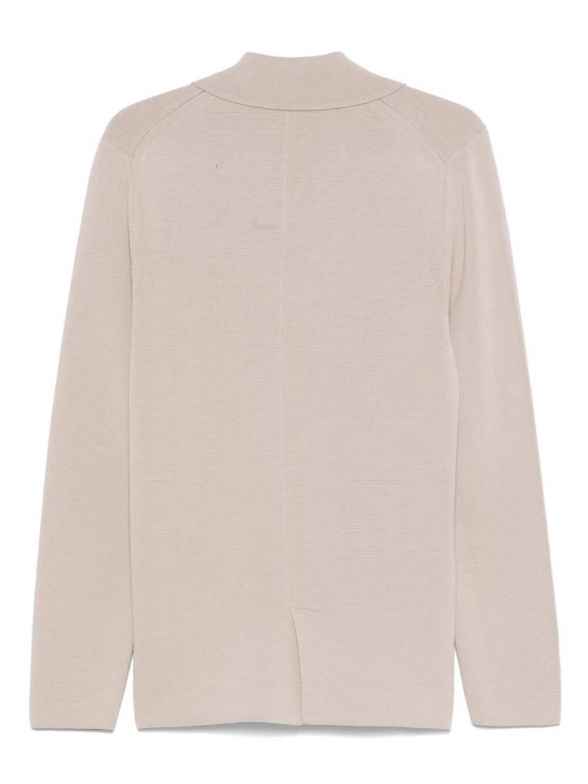 Drumohr Double-breasted Cotton Jacket With Relaxed Fit In Neutral