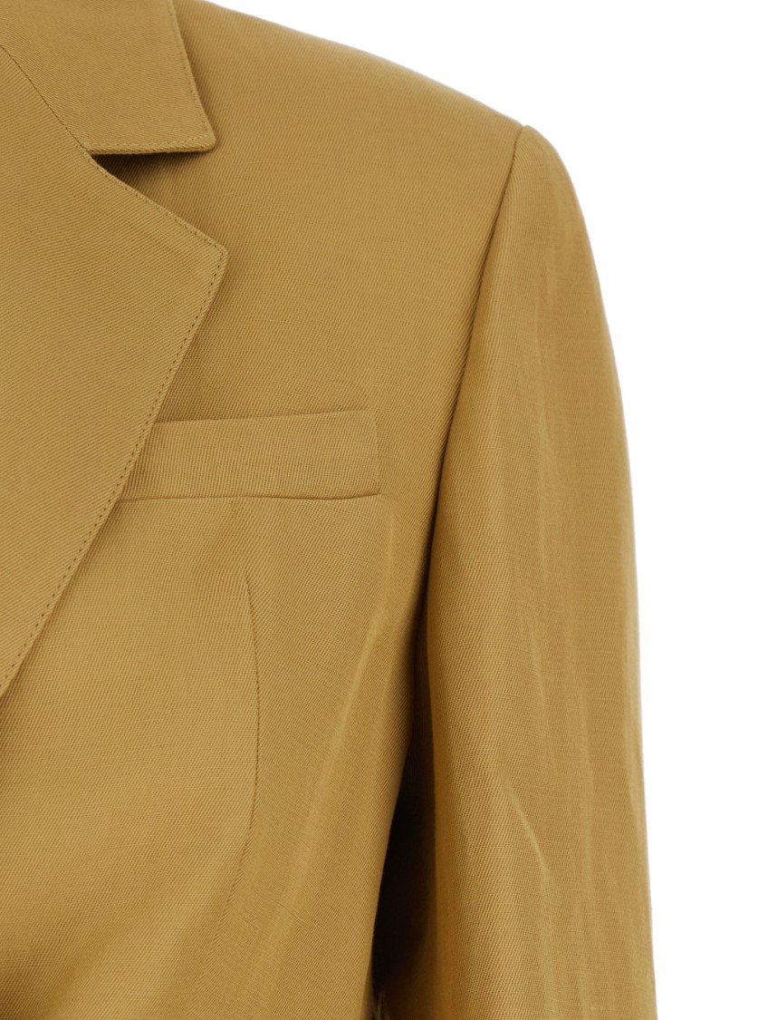 TELA TELA BEIGE DOUBLE-BREASTED SUIT