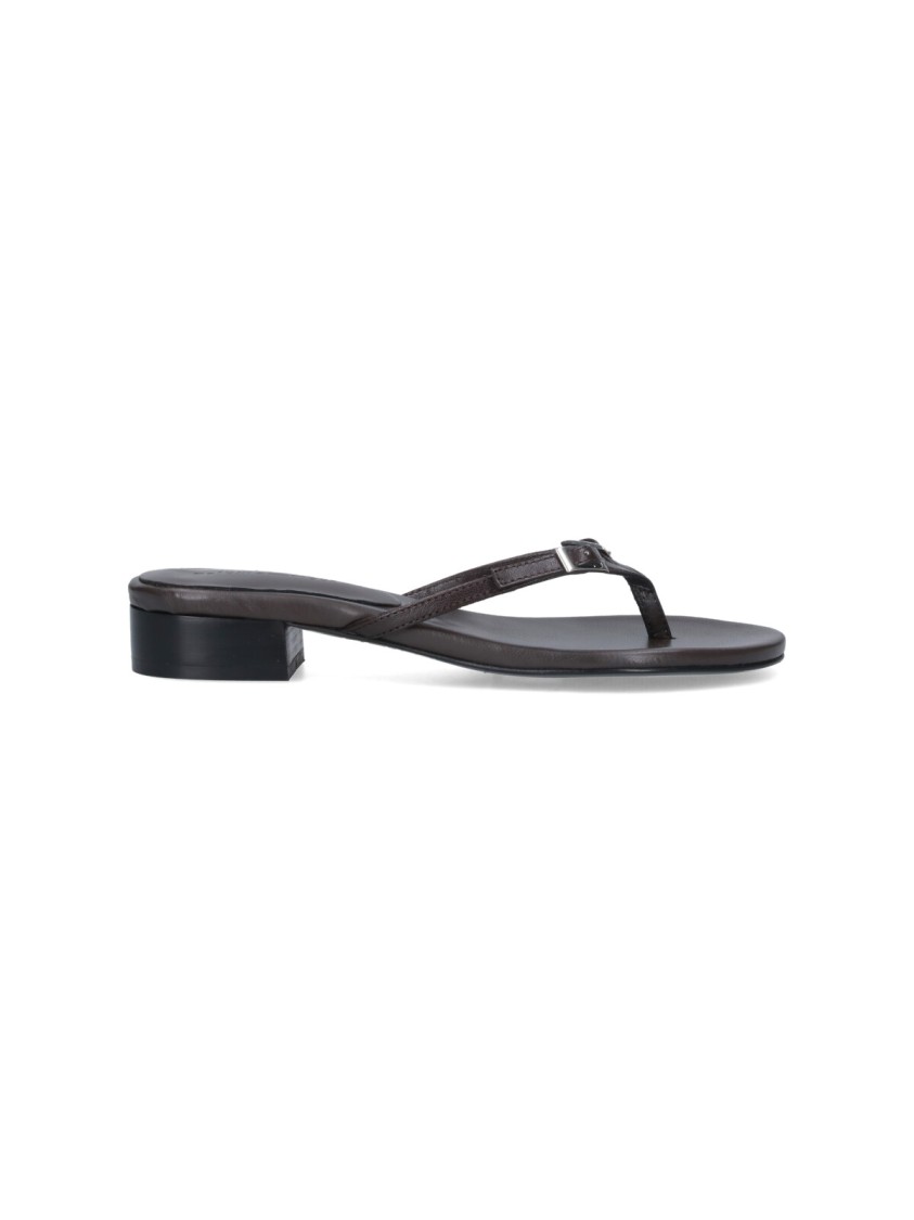 PALOMA WOOL PALOMA WOOL MICA' THONG SANDALS – BROWN