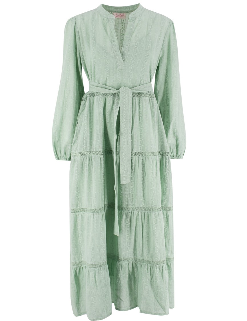 Mc2 Saint Barth Maxi Dress With Wide Neckline