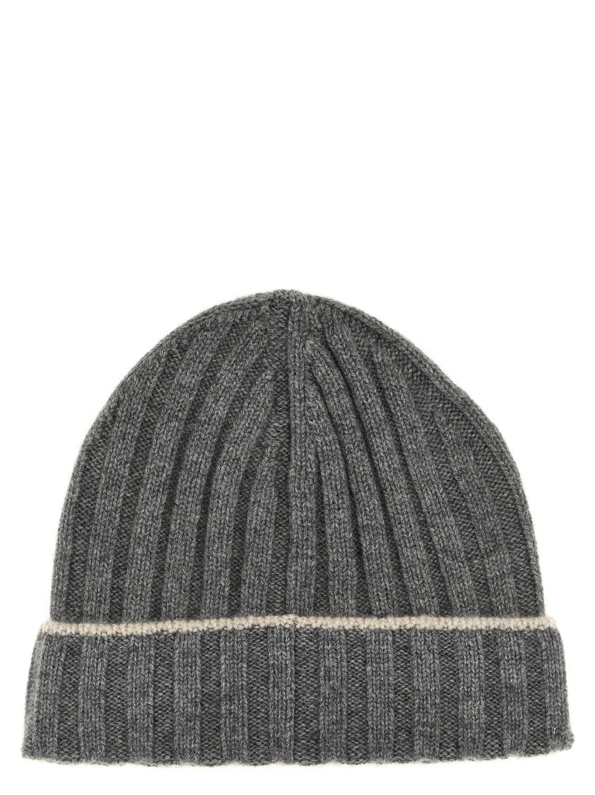 Brunello Cucinelli Beanie Featuring Contrasting Lines
