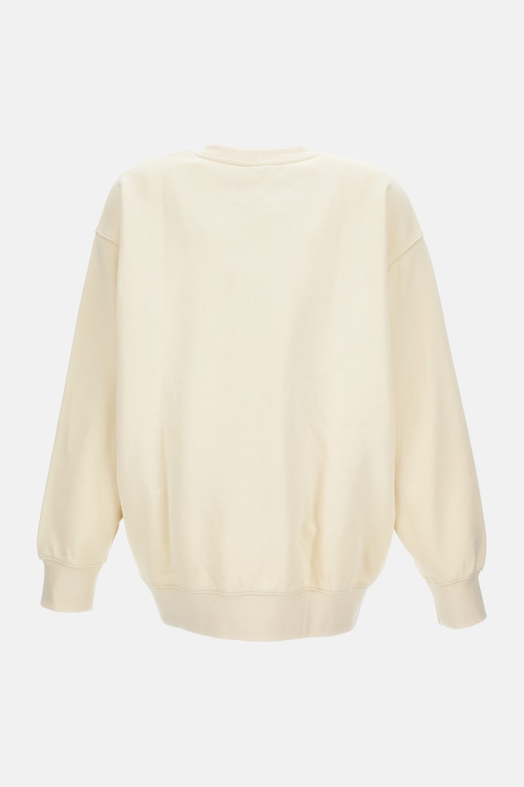 Shop Maison Kitsuné Round-neck Oversize Sweatshirt With Baby Fox Patch