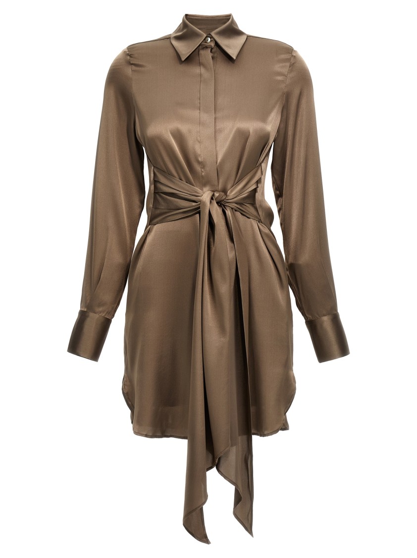 Le Twins 'cervia' Dress In Brown