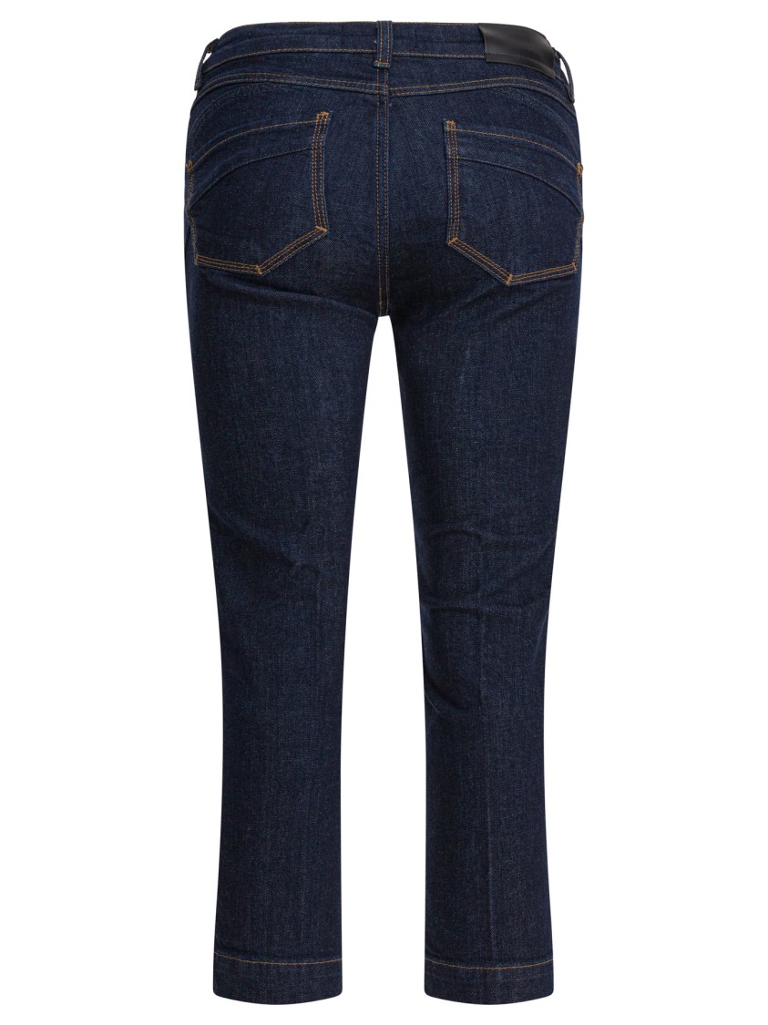 Max Mara Mid-rise Blue Denim Jeans In Blue