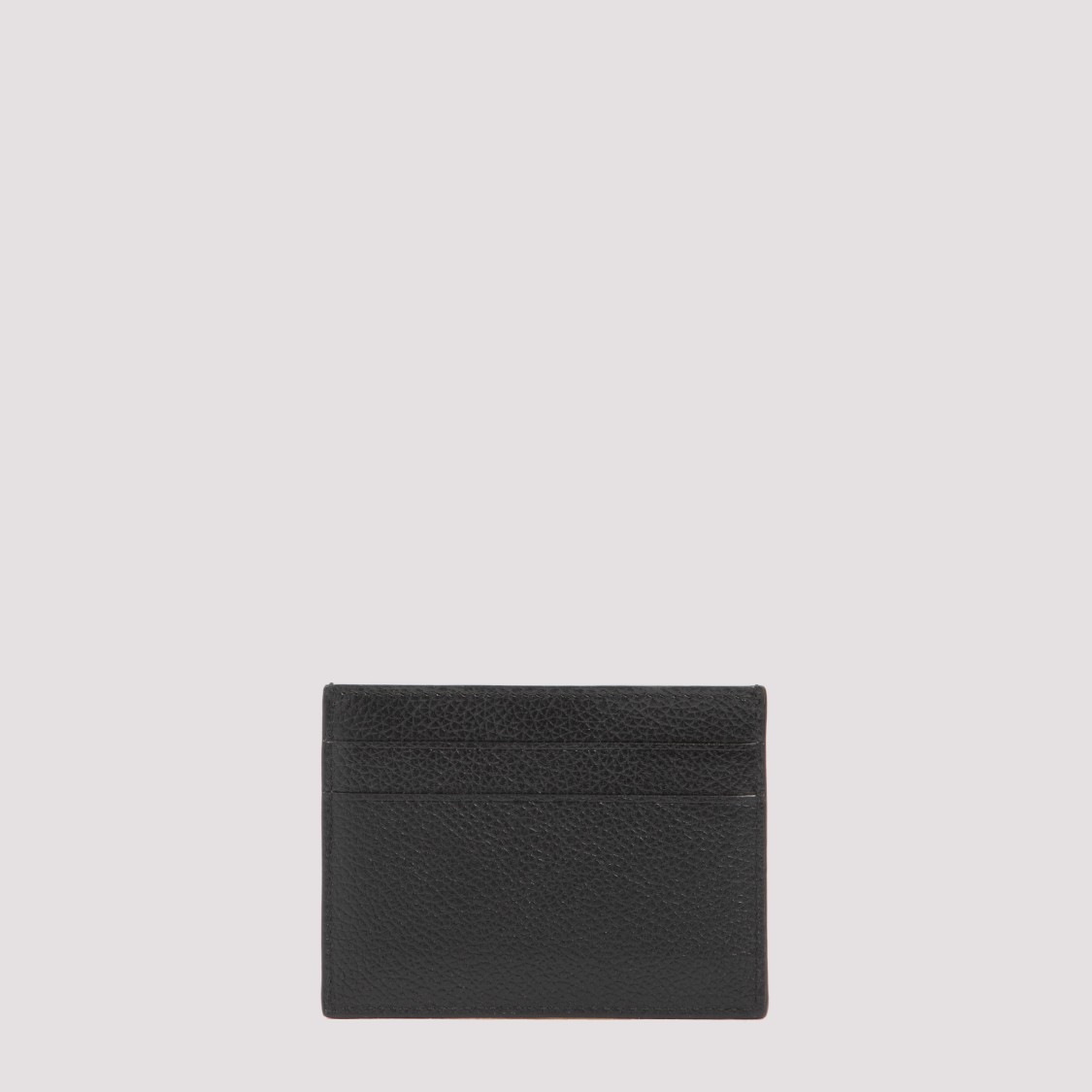 Balenciaga Black Leather Card Holder In Black