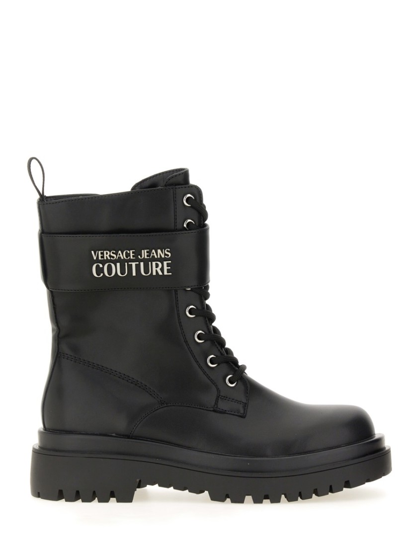 Shop Versace Jeans Couture Drew Boot In Black