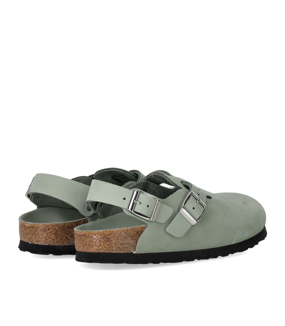 Birkenstock Tokio Pure Sage Clog In Gray