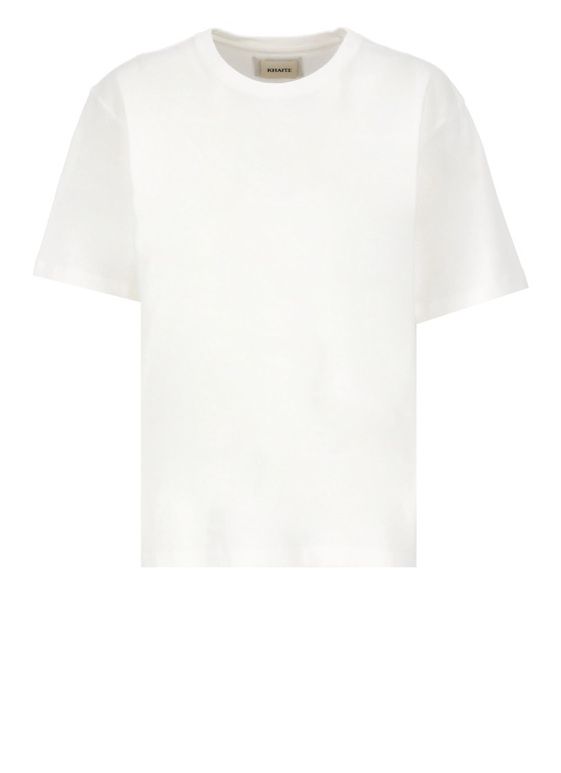 Shop Khaite White Mae T-shirt