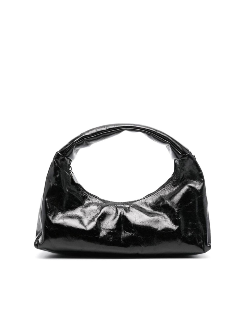 Off-white Arcade Arrow Logo Shoulder Bag In Black