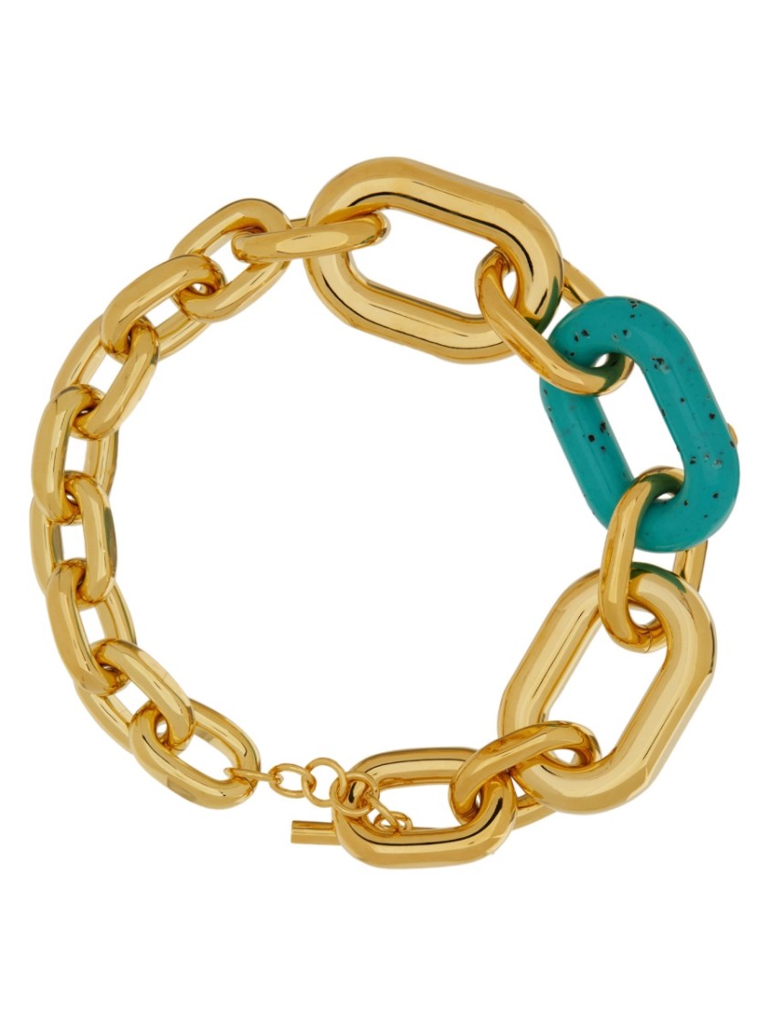 Rabanne Palm Spring Xl Link Chain Necklace In Gold