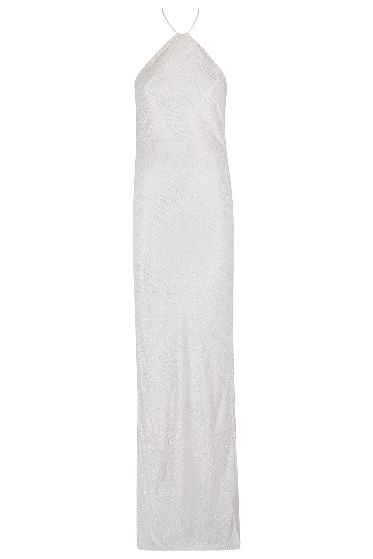 Amen Embroidered Georgette Dress