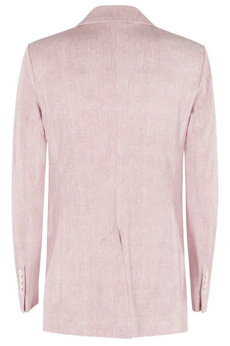 Shop Circolo 1901 Piquet Blazer In Pink