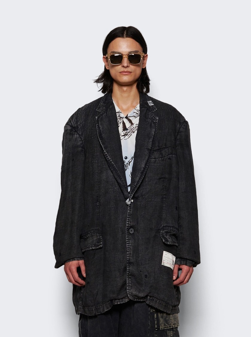 Miharayasuhiro Maison Mihara Yasuhiro Aged Jacket Black In Blue