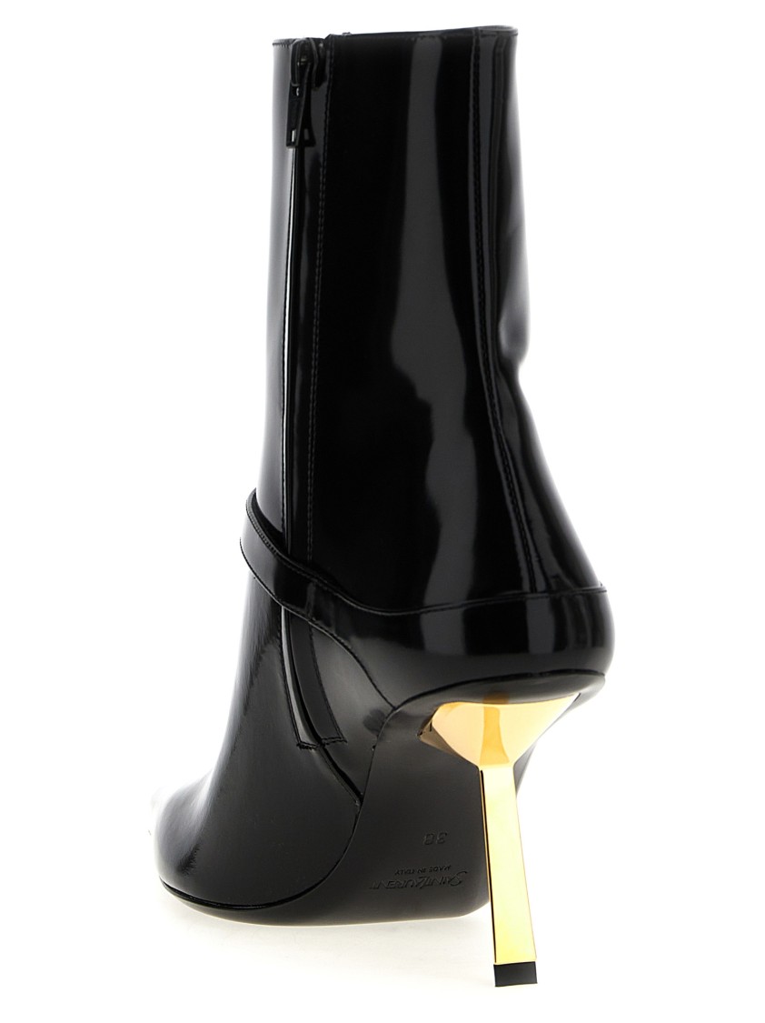 Saint Laurent 'lee' Ankle Boots In Black