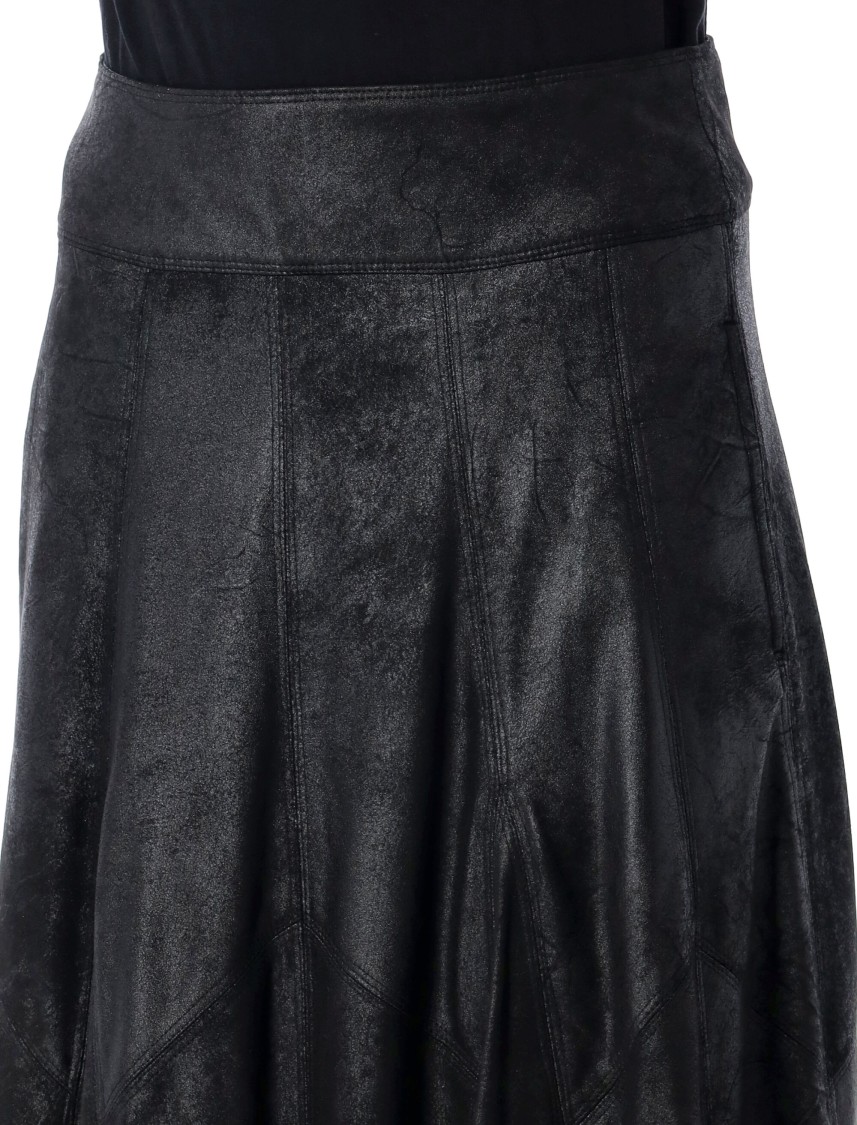Shop Isabel Marant High-waisted Genevi Skirt With Flowing Silhouette In Black