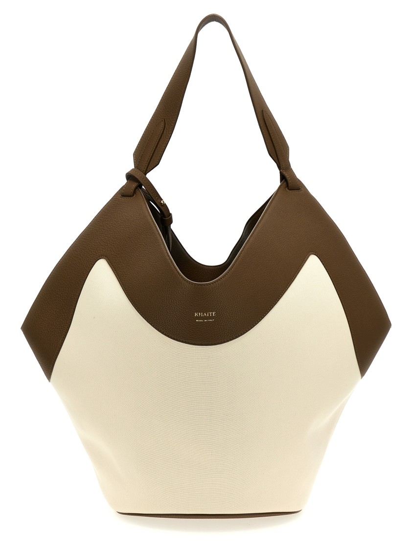 Khaite Medium Lotus Tote Bag In Neutral