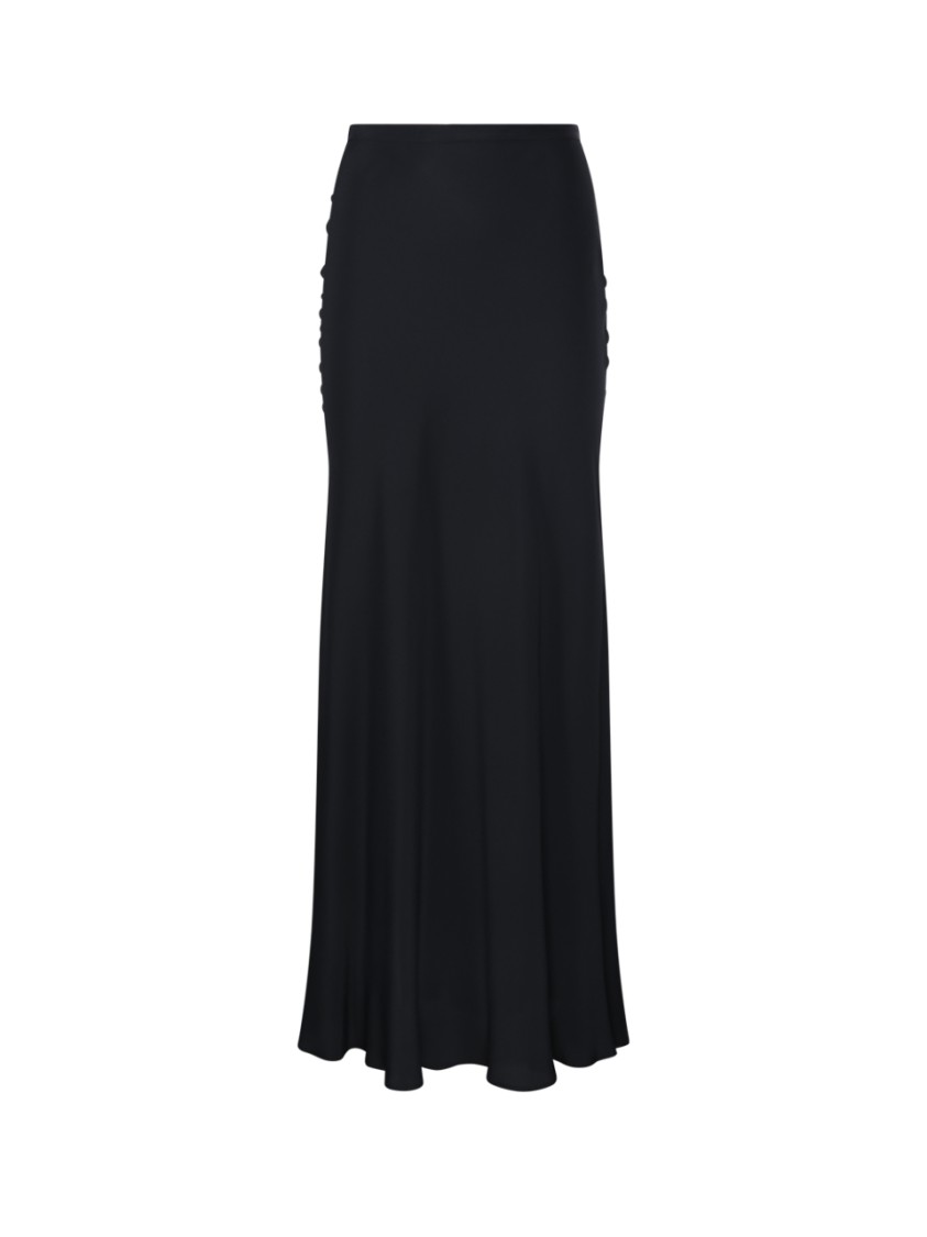 FEDERICA TOSI FEDERICA TOSI FLOWING BLACK MAXI SKIRT
