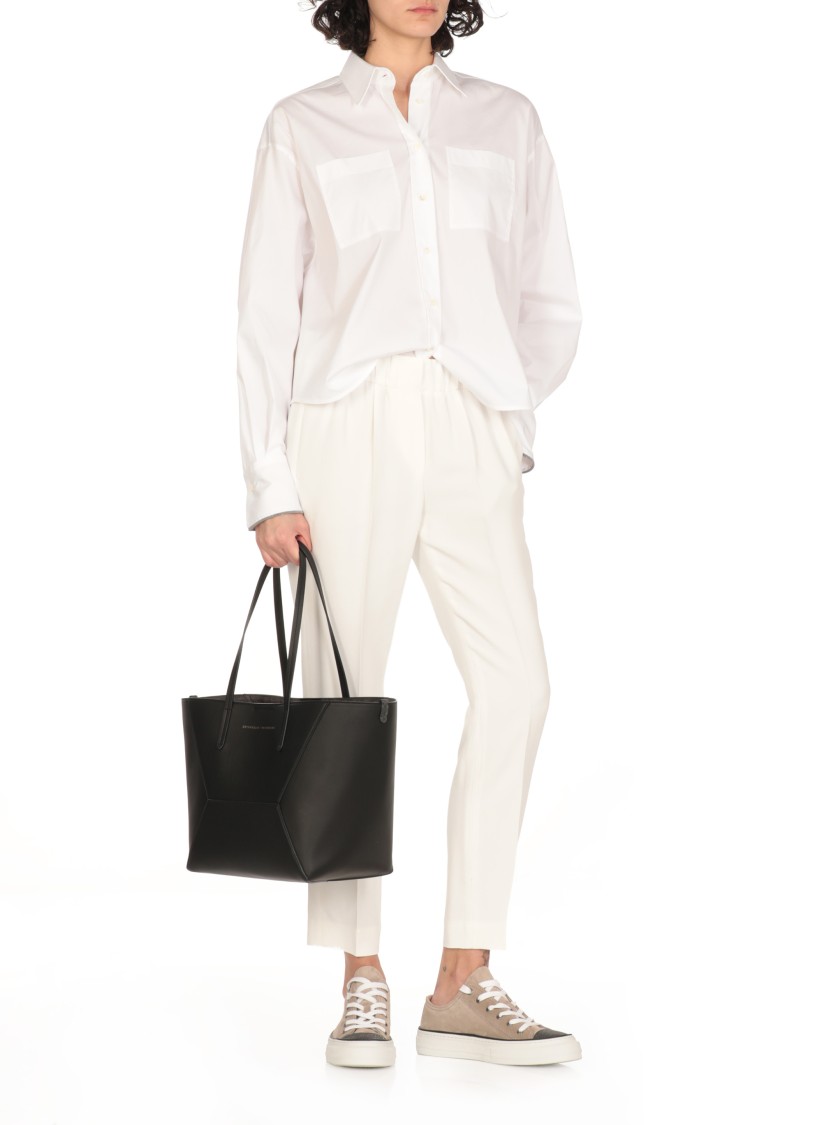 Brunello Cucinelli Monile Shirt Shirt And Blouse In White