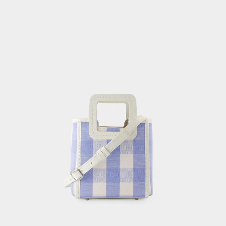 Staud Mini Shirley Bag Leather Blue Shoulder Bag THE LIST