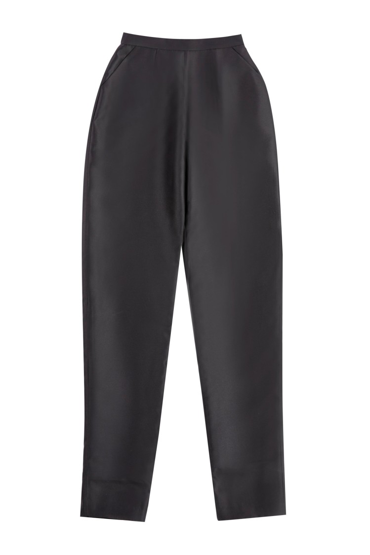 Saiid Kobeisy Mikado Straight Fit Pants With Tailored Silhouette And Side Pockets