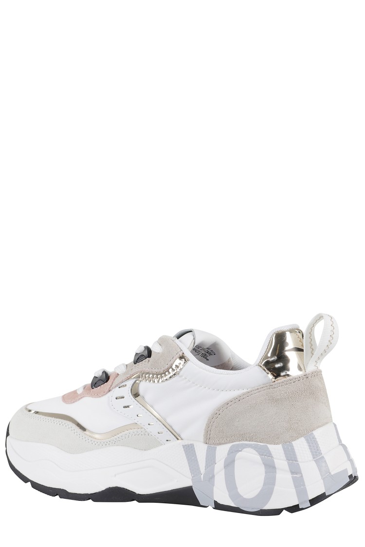VOILE BLANCHE VOILE BLANCHE LEATHER SNEAKERS WITH CHUNKY SOLE