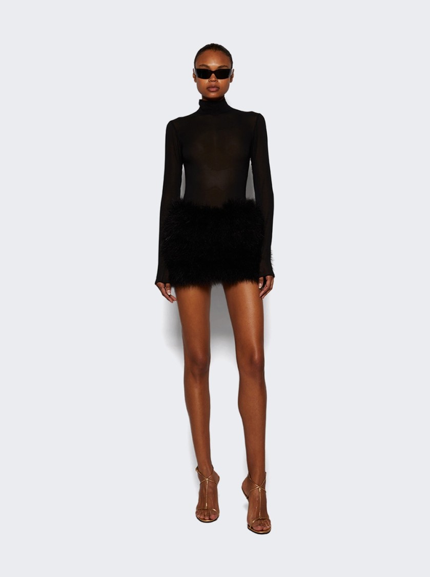 The New Arrivals By Ilkyaz Ozel Elly Mini Dress Mystere Black