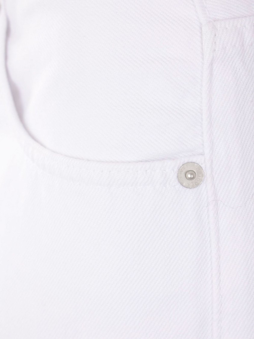 Shop Haikure White Cotton Korea Jeans