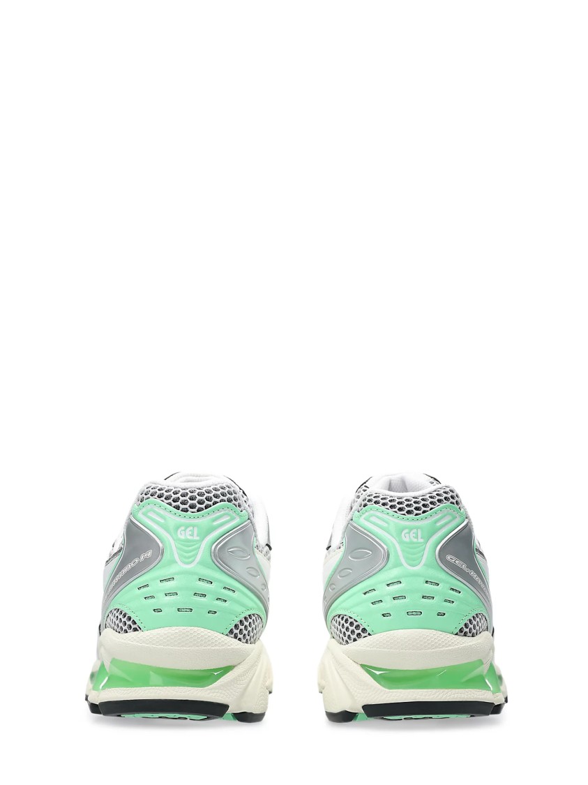 Asics Gel-kayano 14 Sneakers With Metallic Silver Upper In White