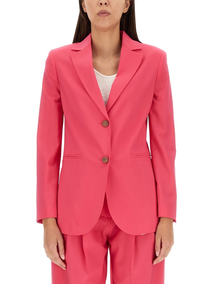 Shop Alysi Single-breasted Jacket In Pink