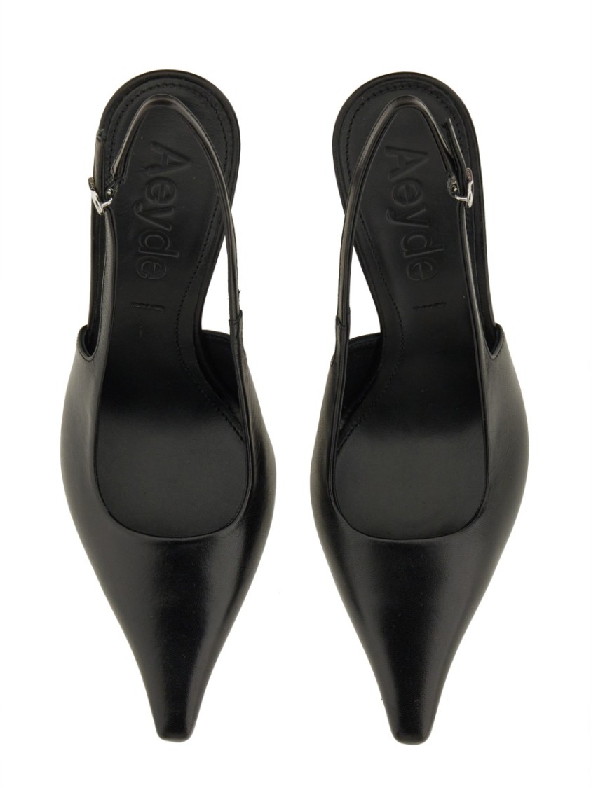 Shop Aeyde Aeydē "fernanda" Pump Slingback In Black